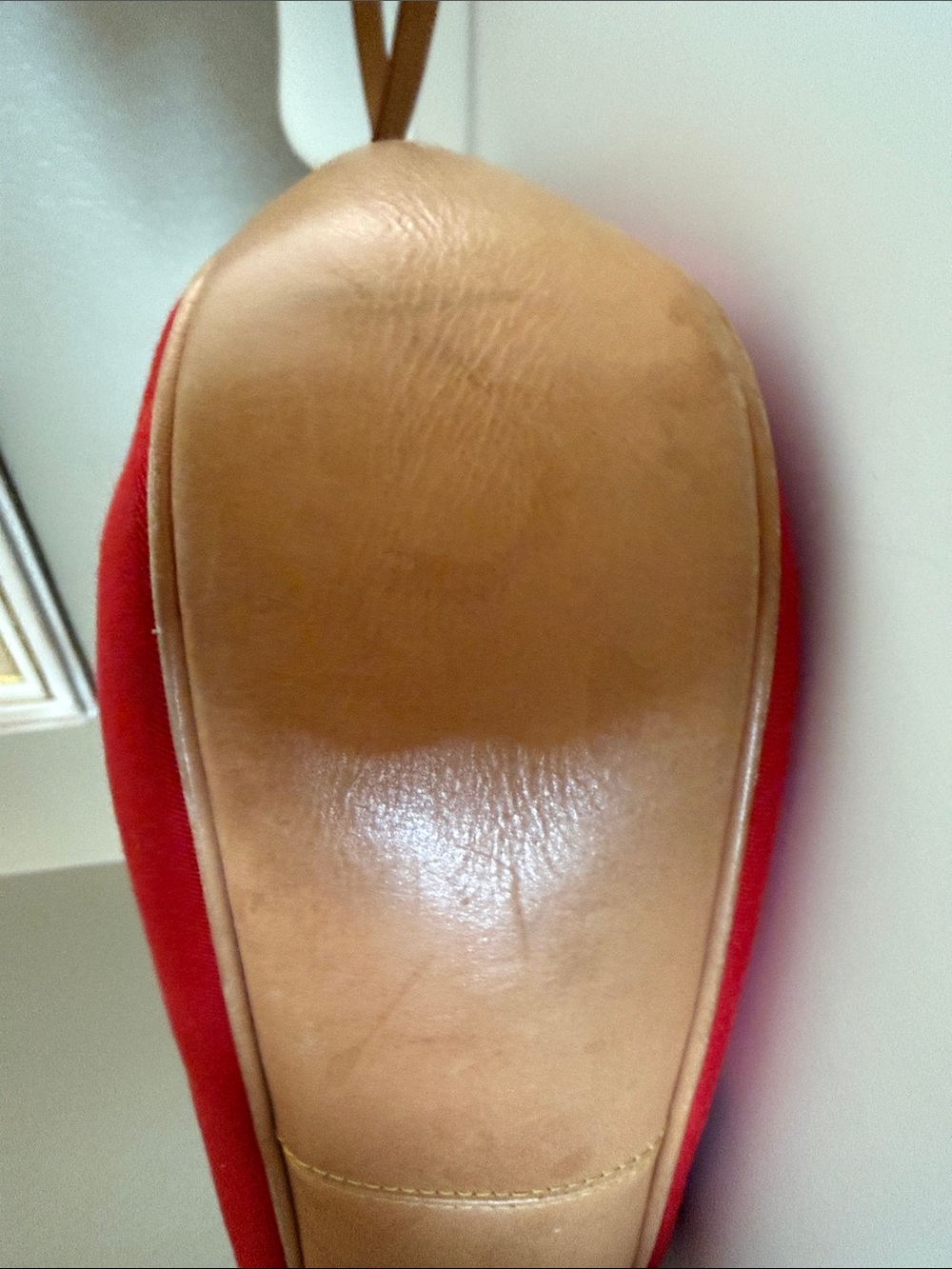 Dooney & Bourke Vintage Cabriolet Red Canvas and Tan Leather Shoulder Bag - Picture 14 of 16